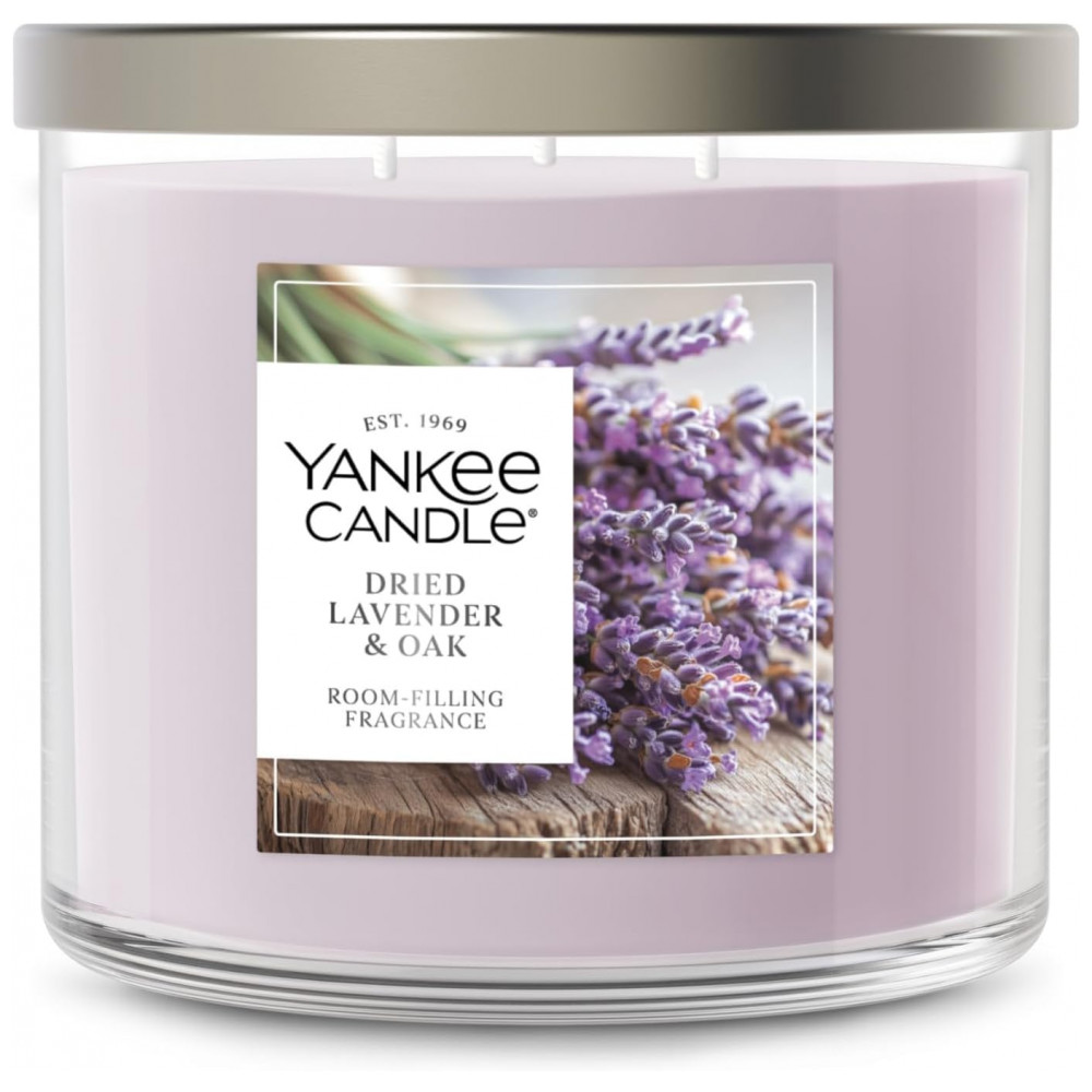 Vela Yankee Candle de 3 Pavios, Vela Perfumada com até 40 Horas de Queima, Mistura Premium de Cera Vegetal para Fragrância Duradoura e Consistente do