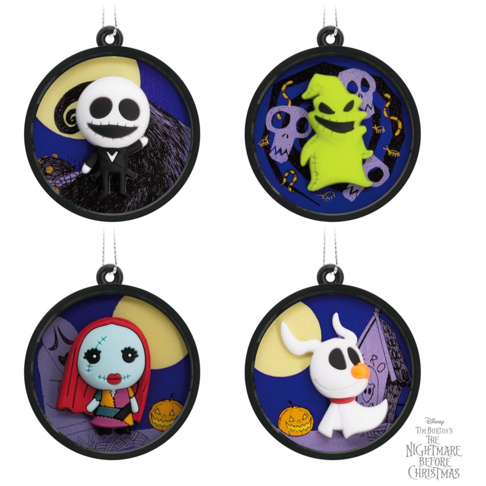 ECTQ86VM8TSC0B_5-1.jpg - Conjunto de 4 Mini Enfeites de Natal Hallmark Disney Tim Burton