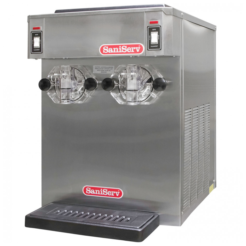 Máquina de Coquetel Congelado SaniServ 798 Twin Flavor 26,49 Litros com 2 Reservatórios e Refrigeração a Ar 110V
