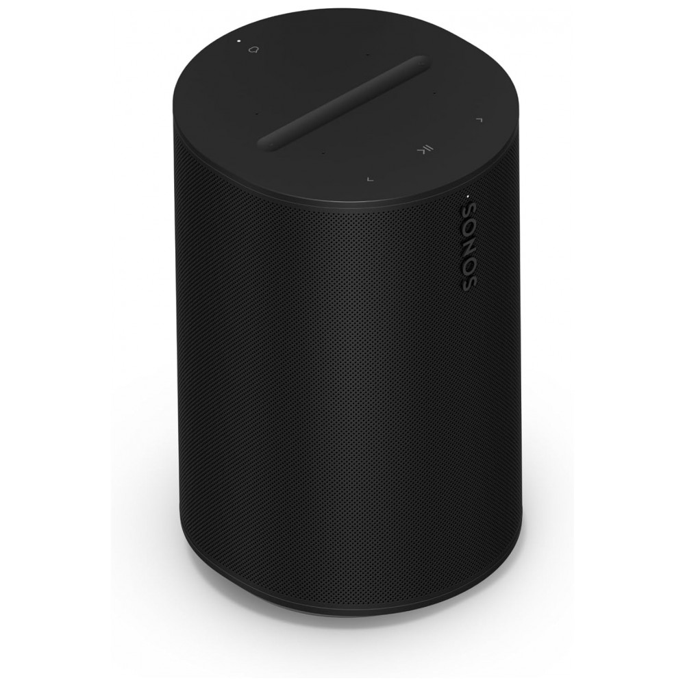 Sonos Era 100 Caixa de Som Inteligente com Dolby Atmos, Áudio Estéreo Imersivo, Wi-Fi 6, Bluetooth 5.3, USB-C, Controle por Voz – Preto Fosco
