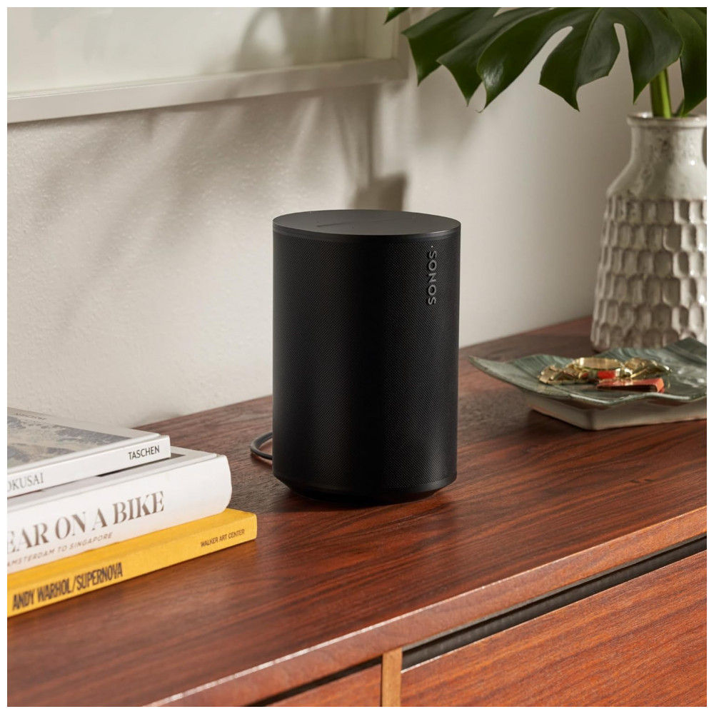 Sonos Era 100 Caixa de Som Inteligente com Dolby Atmos, Áudio Estéreo Imersivo, Wi-Fi 6, Bluetooth 5.3, USB-C, Controle por Voz – Preto Fosco - Imagem 6