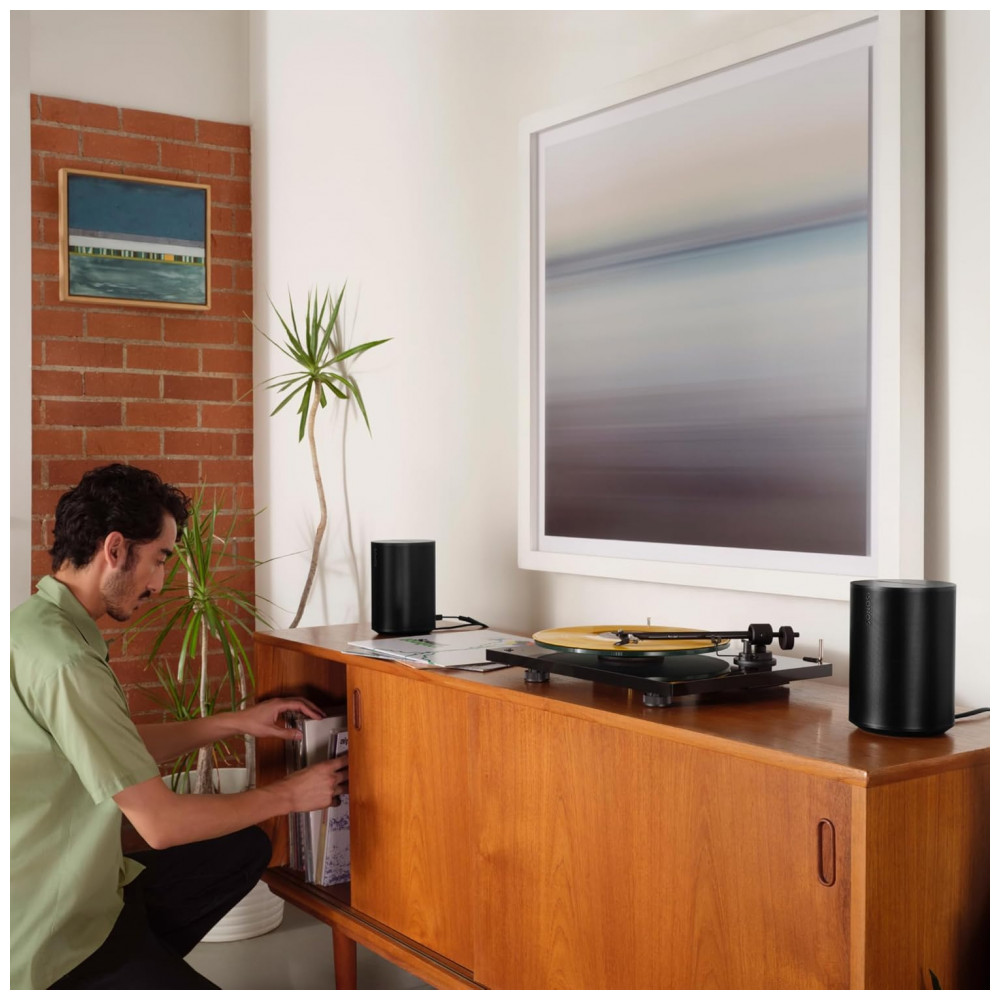 Sonos Era 100 Caixa de Som Inteligente com Dolby Atmos, Áudio Estéreo Imersivo, Wi-Fi 6, Bluetooth 5.3, USB-C, Controle por Voz – Preto Fosco - Imagem 7