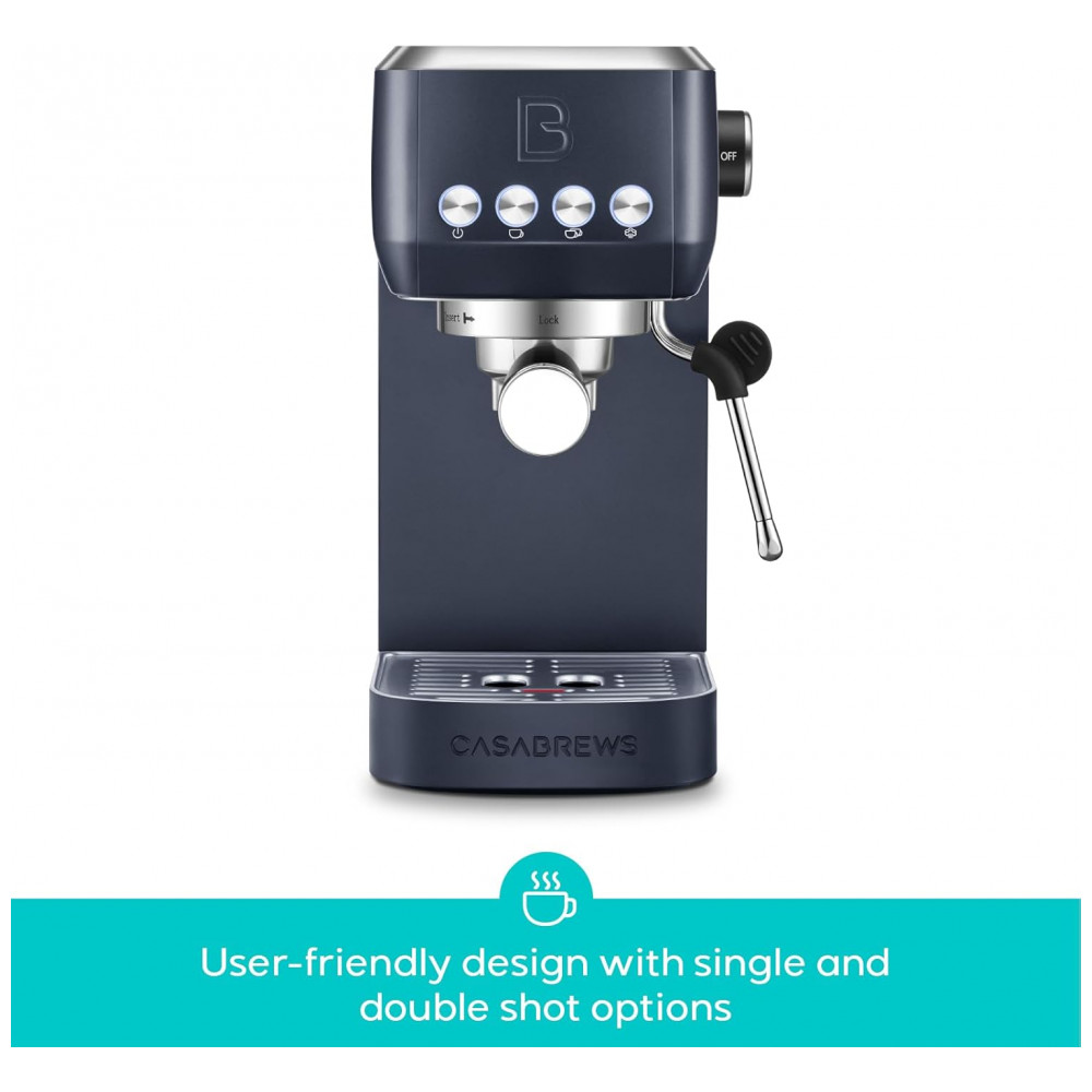 ECTQ8BM1X3YD0B_1-1.jpg - Máquina de Café Expresso CASABREWS 3700 Essential 20 Bar, Aço Inoxidável com Espumador de Leite, Cafeteira Espresso para Cappuccino, Latte,