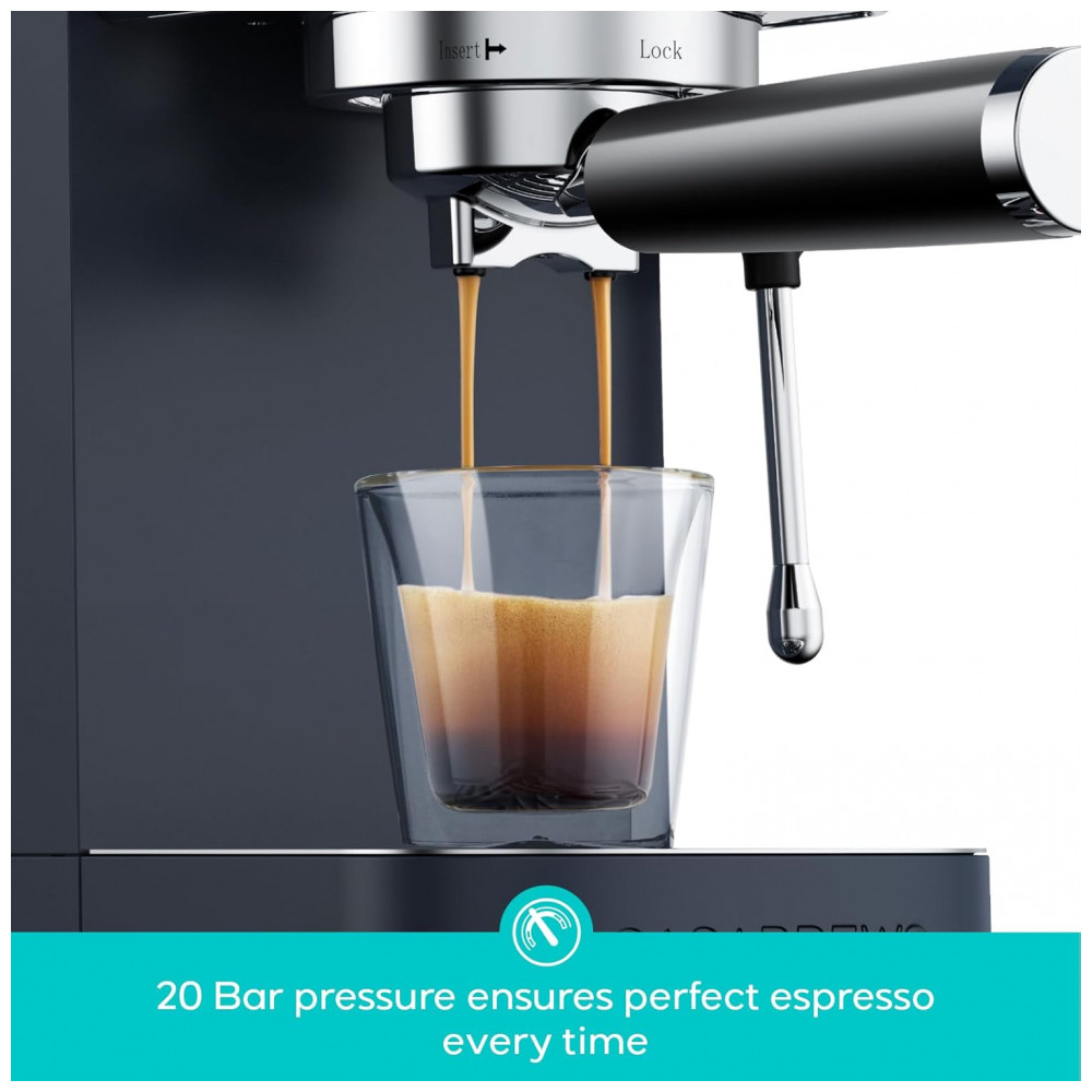 ECTQ8BM1X3YD0B_2-1.jpg - Máquina de Café Expresso CASABREWS 3700 Essential 20 Bar, Aço Inoxidável com Espumador de Leite, Cafeteira Espresso para Cappuccino, Latte,