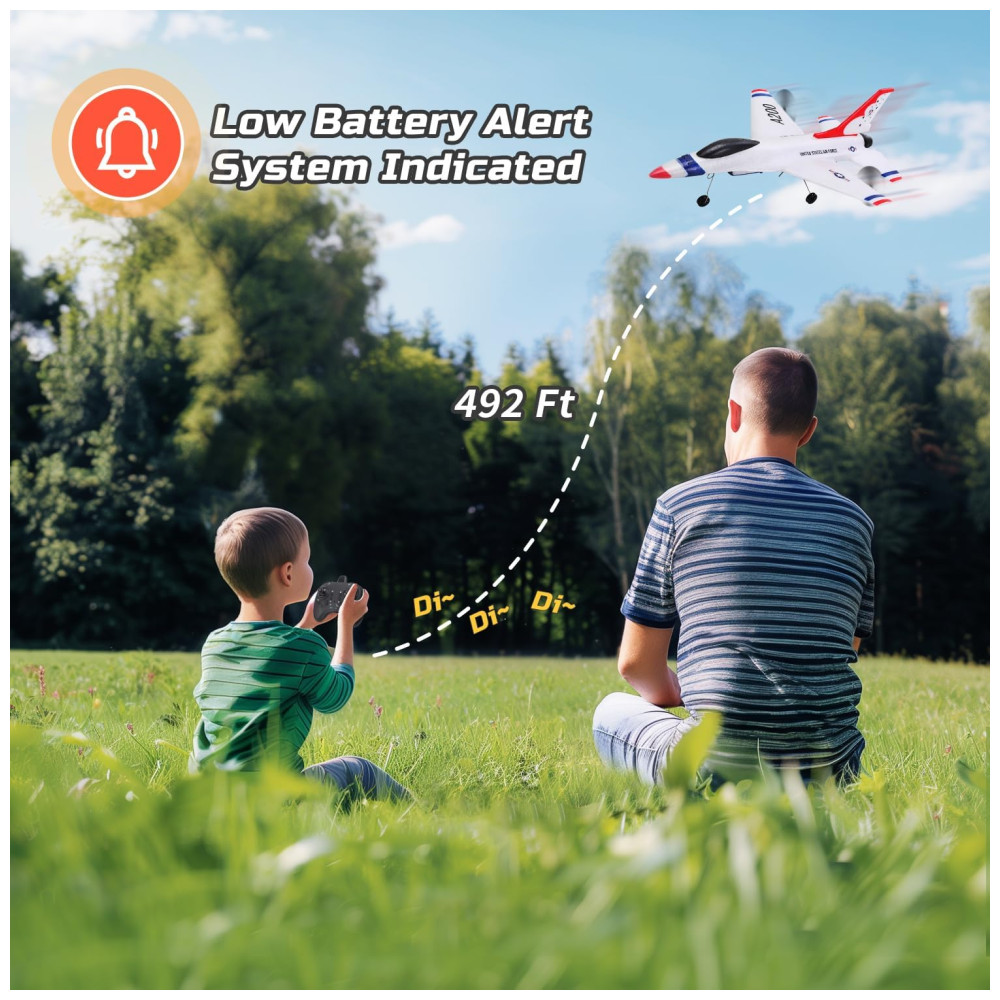 ECTQ8CMFDR790B_2-1.jpg - Avião de Controle Remoto F16 2.4G Design 2CH Idade Recomendada 14 EAGLESTONE Branco