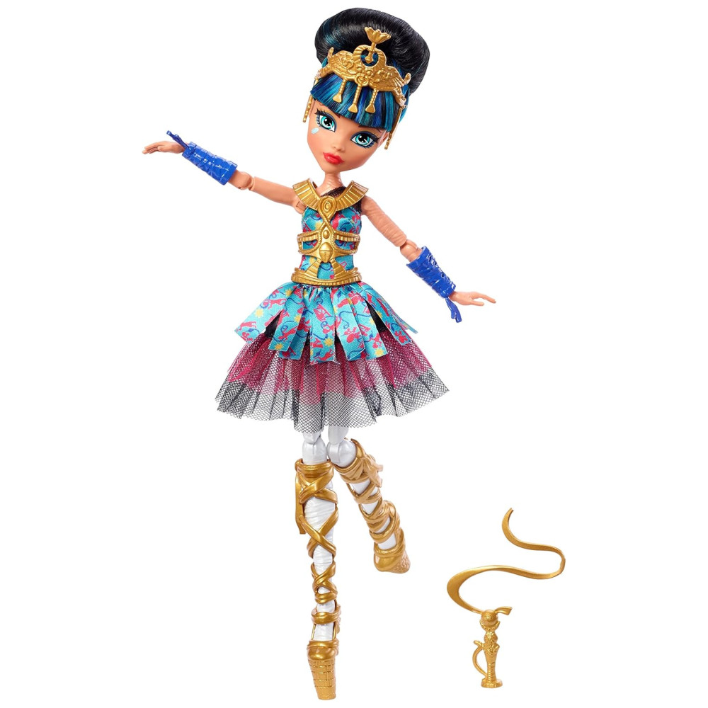 ECTQ8D47K6570B_1-1.jpg - Monster High Boneca Cleo Bailarina para Crianças a partir de 6 Anos MATTEL FKP62 Laranja