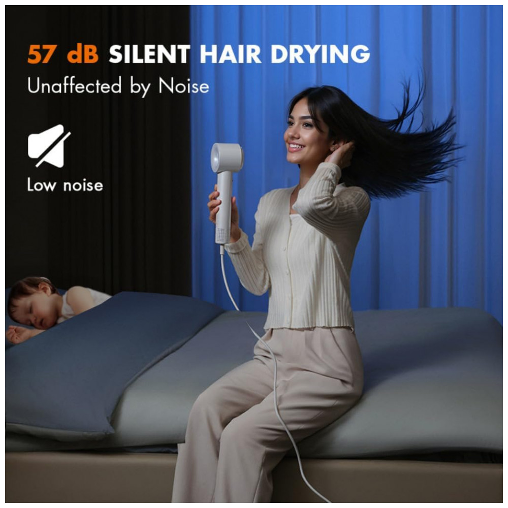 ECTQ8FPW9HPD0B_6-1.jpg - Secador de Cabelo Gaabor, 130000 RPM Íonico de Alta Velocidade para Secagem Rápida com 680 Milhões de Íons Negativos, Leve e Silencioso em Azul