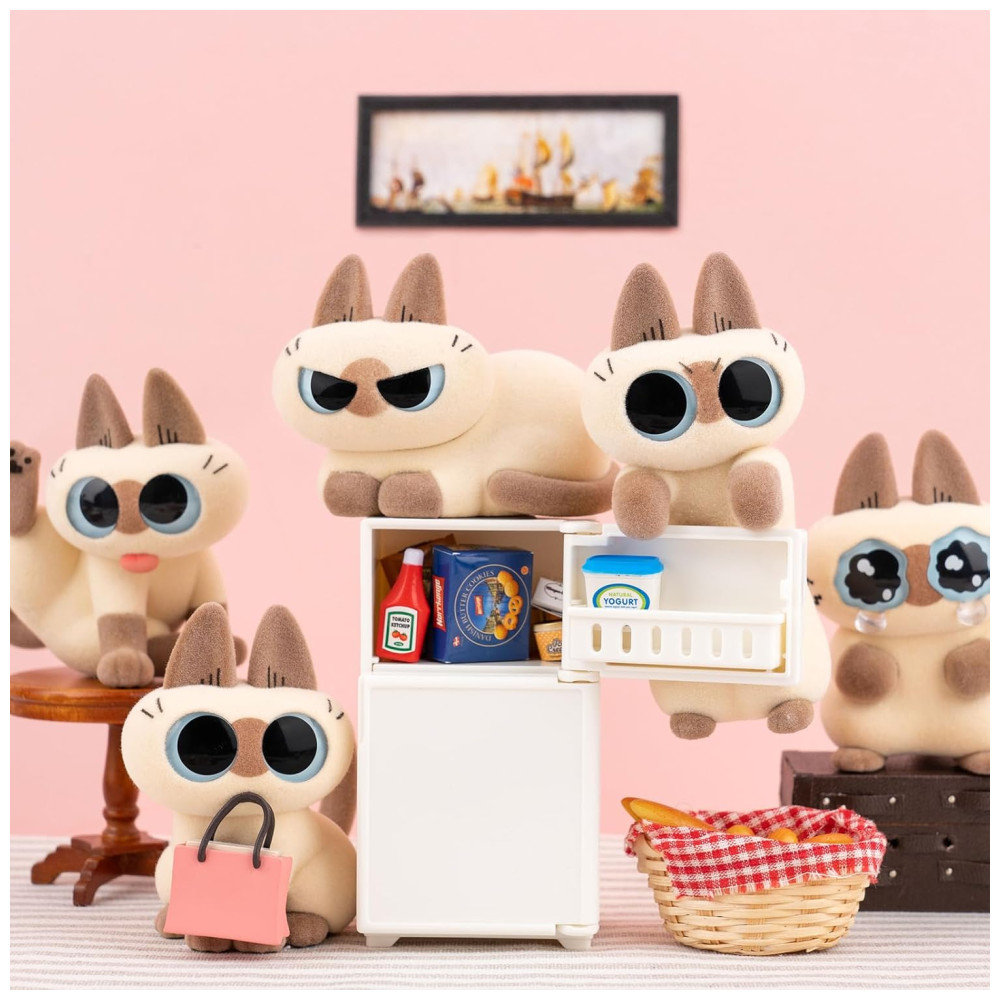 Blind Box,Caixa Surpresa,Conjunto BEEMAI Nobeko Azukisans Daily Series 2 com 6 Figuras Aleatórias - Presente de Aniversário Colecionável - Imagem 4