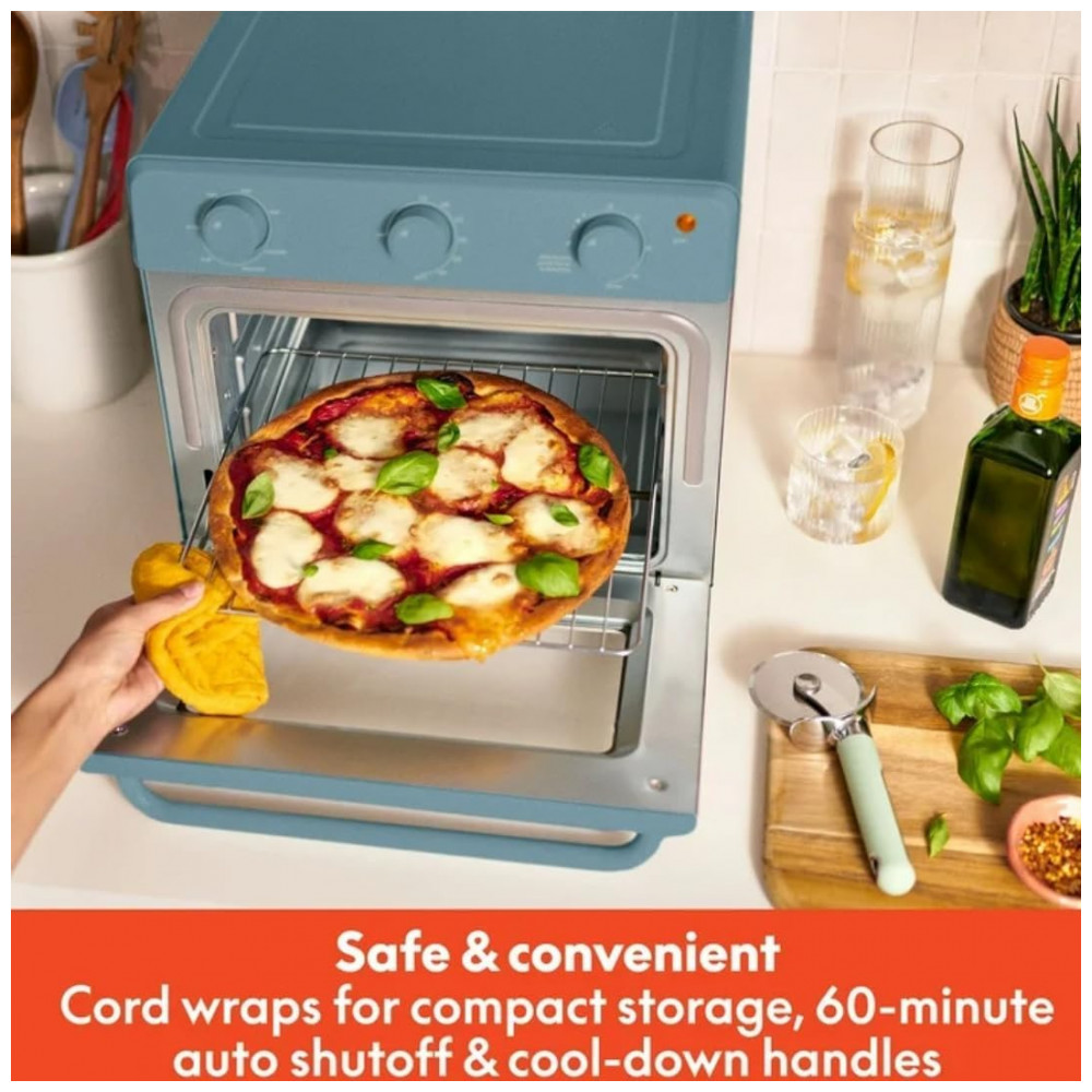 ECTQ8R9FGQJF0B_4-1.jpg - Forno Elétrico Air Fryer 7 em 1 15L, 1700W, Porta de Vidro Temperado, Timer 60 Min, Controle Manual, Aço Inox, Capacidade para Pizza 30 cm, Azul