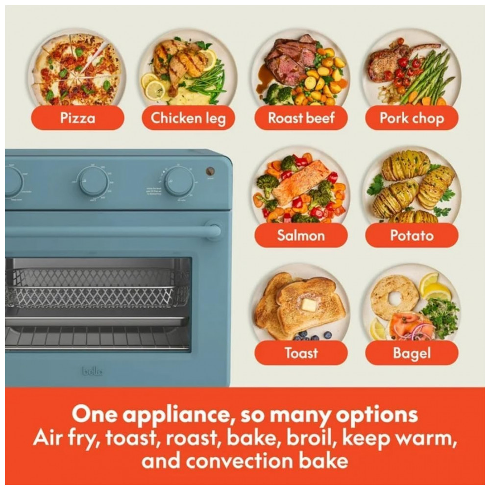 ECTQ8R9FGQJF0B_6-1.jpg - Forno Elétrico Air Fryer 7 em 1 15L, 1700W, Porta de Vidro Temperado, Timer 60 Min, Controle Manual, Aço Inox, Capacidade para Pizza 30 cm, Azul