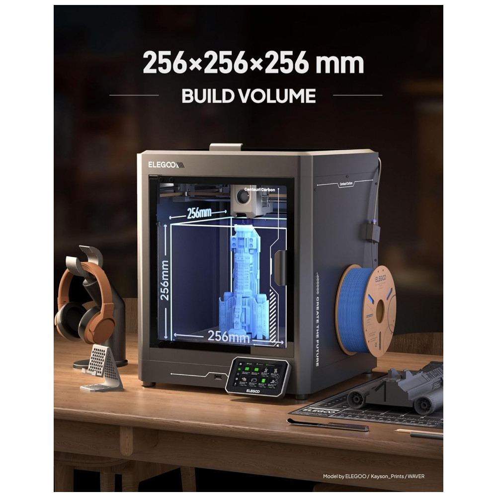 Impressora 3D ELEGOO Centauri Carbon, CoreXY 500mms Alta Velocidade de Impressão com Autocalibração, Bico de 320C e Câmera Integrada, - Imagem 6
