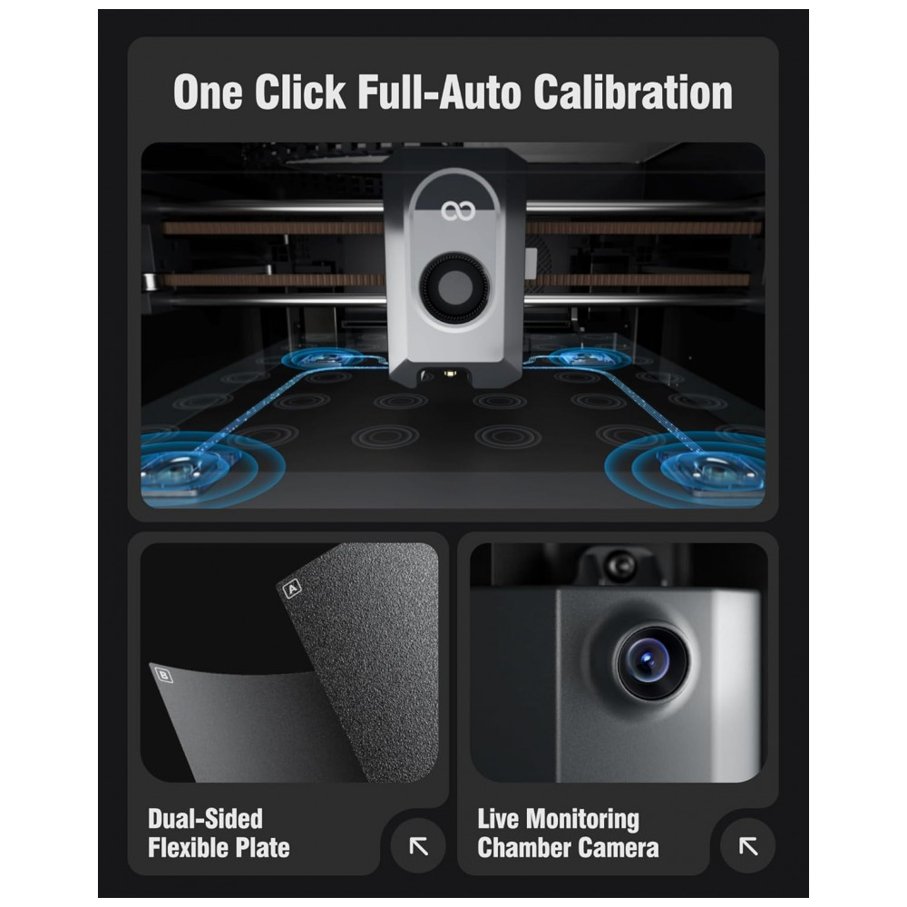 Impressora 3D ELEGOO Centauri Carbon, CoreXY 500mms Alta Velocidade de Impressão com Autocalibração, Bico de 320C e Câmera Integrada, - Imagem 7