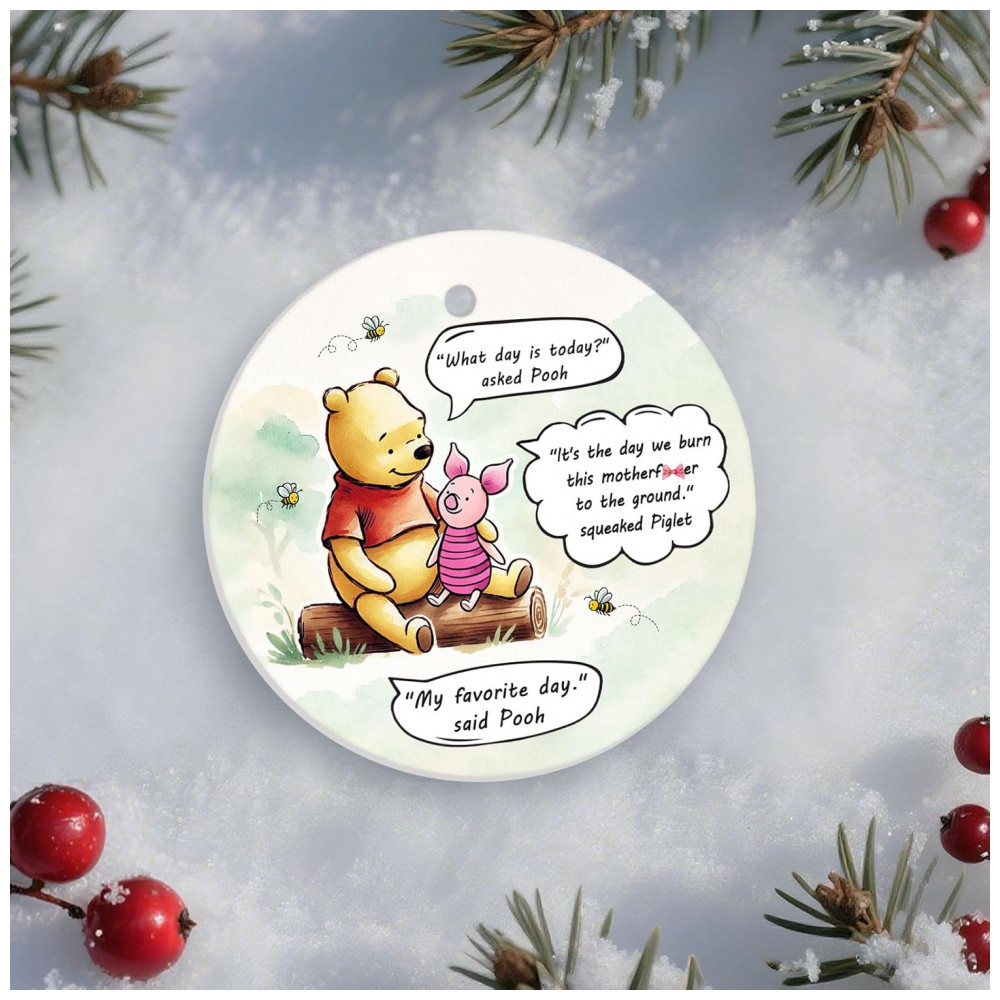 ECTQ8XHDGCFD0B_6-1.jpg - Enfeite de Natal Cerâmico 34HD Dois Lados com Cordão, Decorativo para Árvore, Presente Natalino 2025, Redondo 7,4cm