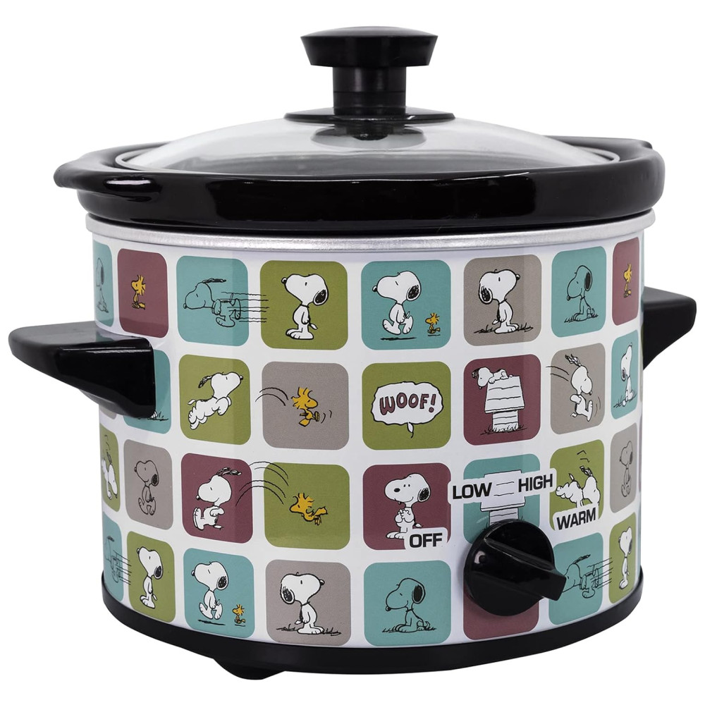 ECTQ92MT3CQ90B_3-1.jpg - Panela Eletrica Multifuncional 18L com Tema Snoopy & Woodstock Appliance e 3 Modos de Calor 110V 120W Uncanny Brands Colorida