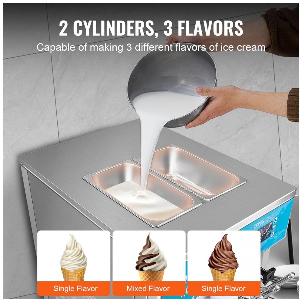 ECTQ977TCY1D0B_2-1.jpg - Máquina de Sorvete Comercial VEVOR, Produção de 21L por Hora, 1800W 3 Sabores Soft Serve, 2 Cilindros em Aço Inoxidável de 5.5L, Painel LED