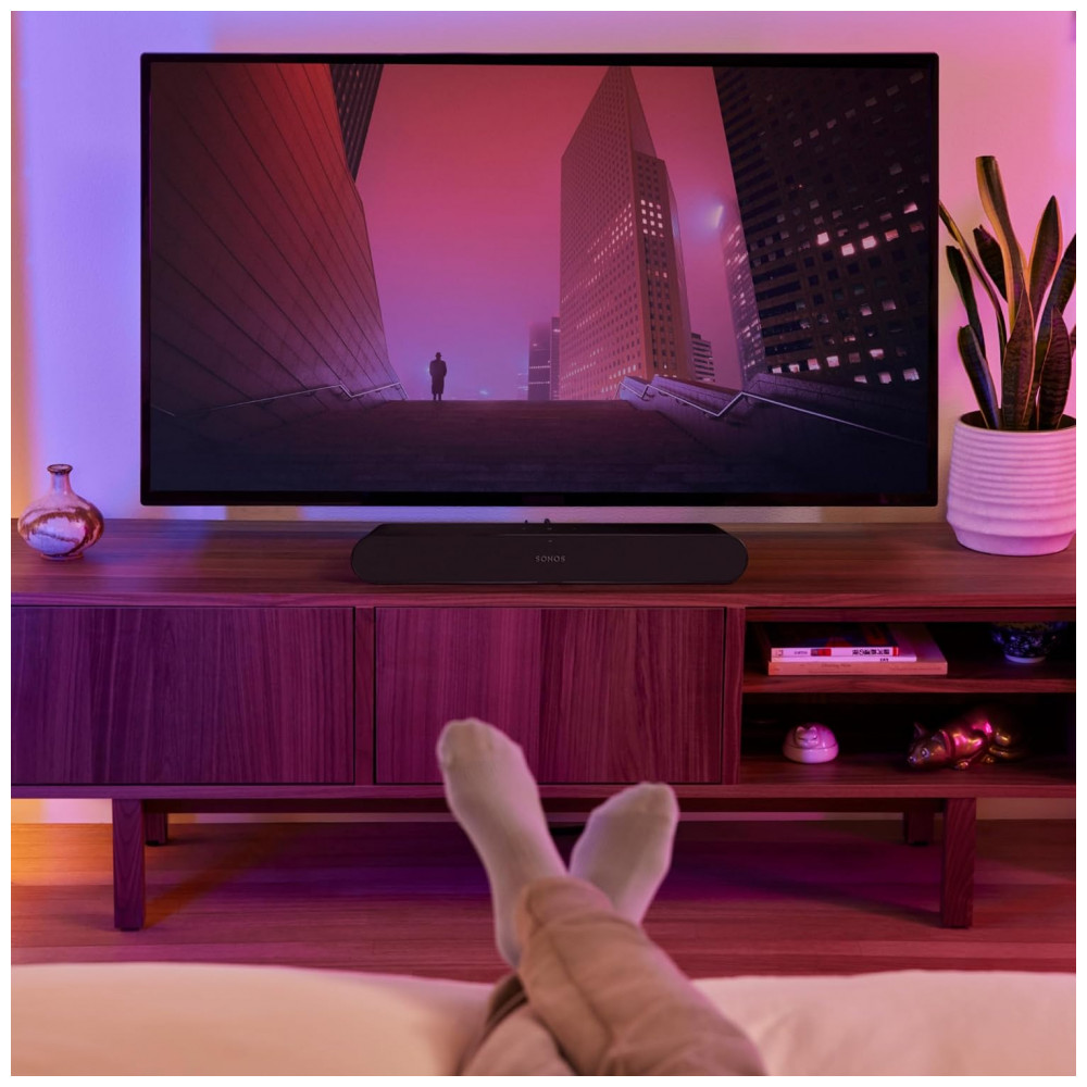 Sonos Essential Soundbar Compacta para TV com Som Claro, Controles Touch, Wi-Fi, Apple AirPlay 2, e Apple HomeKit – Preto Fosco - Imagem 6