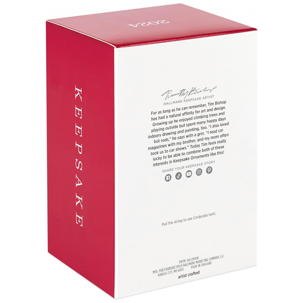 ECTQ9LHZG9XC0B_3-1.jpg - Enfeite de Natal Hallmark Keepsake Cinderela Rodopiando no Baile, Plástico, Azul, 13x8x8 cm