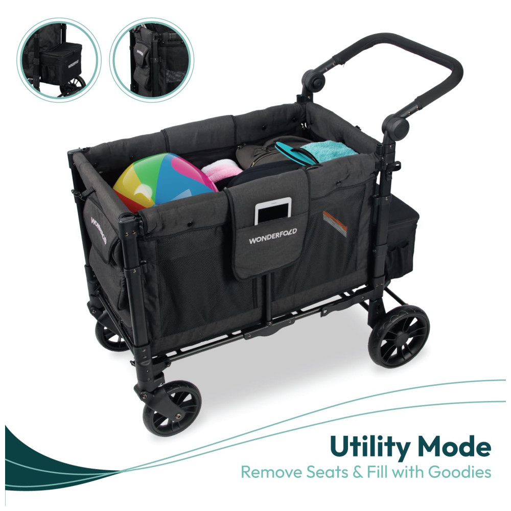 ECTQ9LN6K2H90B_5-1.jpg - Carrinho de Passeio para 2 Crianças Multifuncional com Cobertura Removível e Dobramento até 90 kg WONDERFOLD W2 Preto