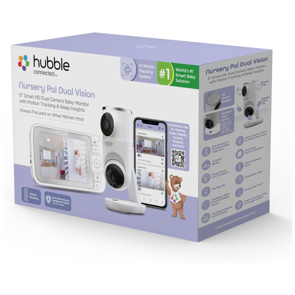 ECTQ9N5R226B0B_15-1.jpg - Babá Eletrônica com Câmera Dupla Inteligente HD e Visão Noturna HUBBLE CONNECTED Branca
