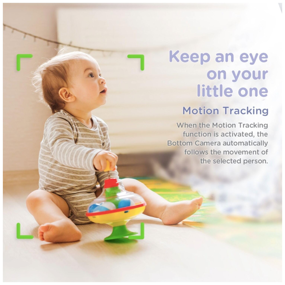 ECTQ9N5R226B0B_6-1.jpg - Babá Eletrônica com Câmera Dupla Inteligente HD e Visão Noturna HUBBLE CONNECTED Branca