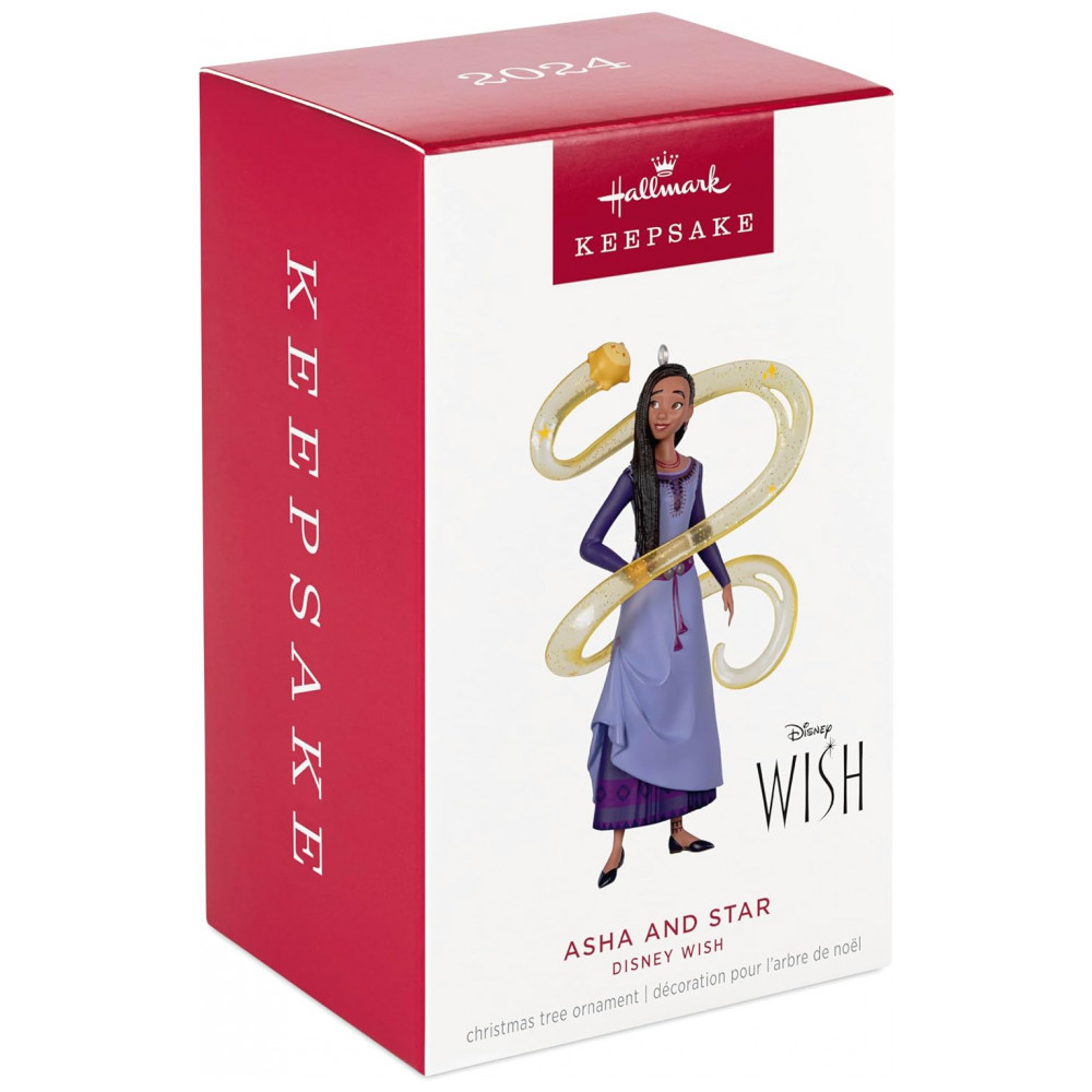 ECTQ9WW7H9XC0B_2-1.jpg - Enfeite de Natal Hallmark Keepsake Disney Wish Asha e Star, Plástico Colorido, 6,4x10,8x3,6 cm, Presente para Fãs da Disney