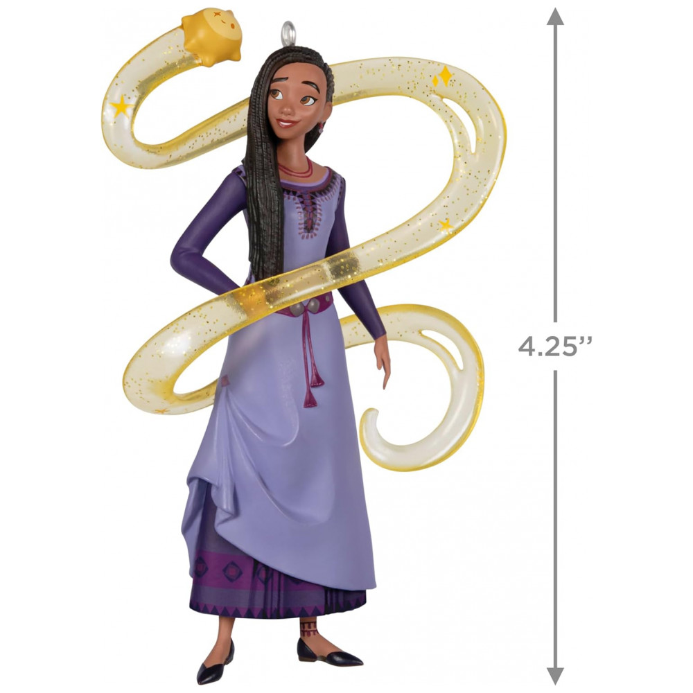 ECTQ9WW7H9XC0B_4-1.jpg - Enfeite de Natal Hallmark Keepsake Disney Wish Asha e Star, Plástico Colorido, 6,4x10,8x3,6 cm, Presente para Fãs da Disney