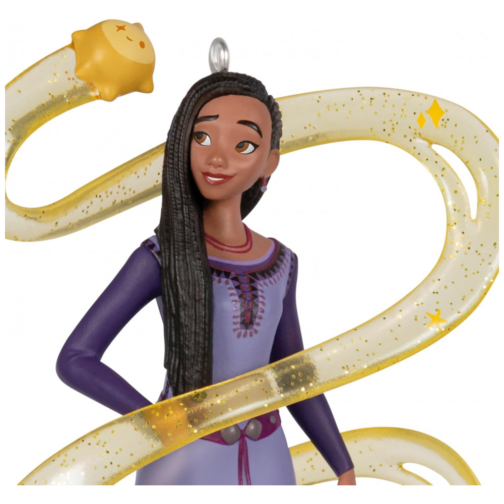 ECTQ9WW7H9XC0B_6-1.jpg - Enfeite de Natal Hallmark Keepsake Disney Wish Asha e Star, Plástico Colorido, 6,4x10,8x3,6 cm, Presente para Fãs da Disney
