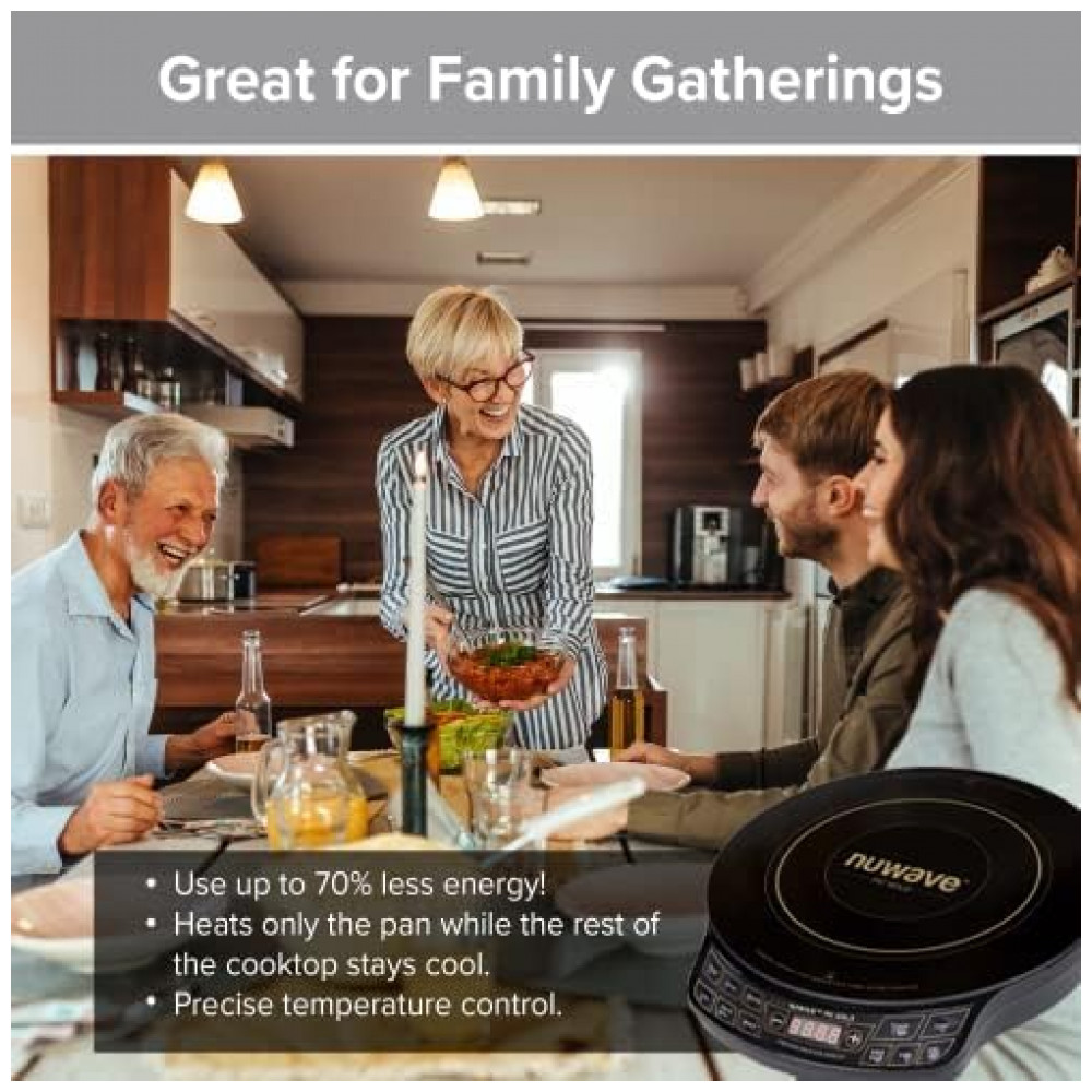 ECTQAF33H1A10B_3-1.jpg - Cooktop de Indução Nuwave Gold Precision, Portátil, Potente com Bobina de Aquecimento de 8 Polegadas, 3 Configurações de Potência, 12 Superfície de Co