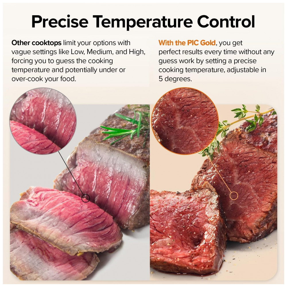 ECTQAF33H1A10B_4-1.jpg - Cooktop de Indução Nuwave Gold Precision, Portátil, Potente com Bobina de Aquecimento de 8 Polegadas, 3 Configurações de Potência, 12 Superfície de Co