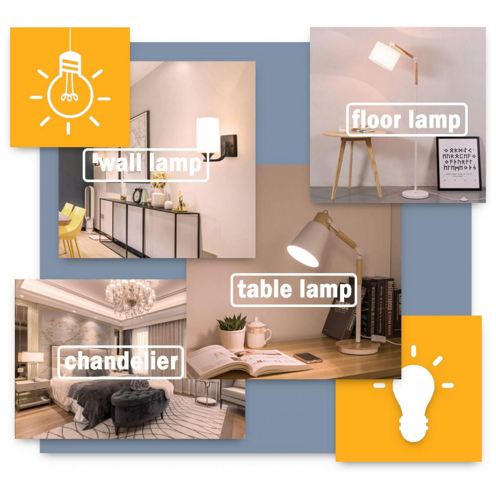 ECTQB3K5MPT70B_5-1.jpg - Pacote com 6 Lâmpadas de Milho LED Lxcom Lighting 5W E26E27 Base Média Equivalente a 45 Watts 24 LEDs 5730 SMD Branco Quente 3000K 450LM