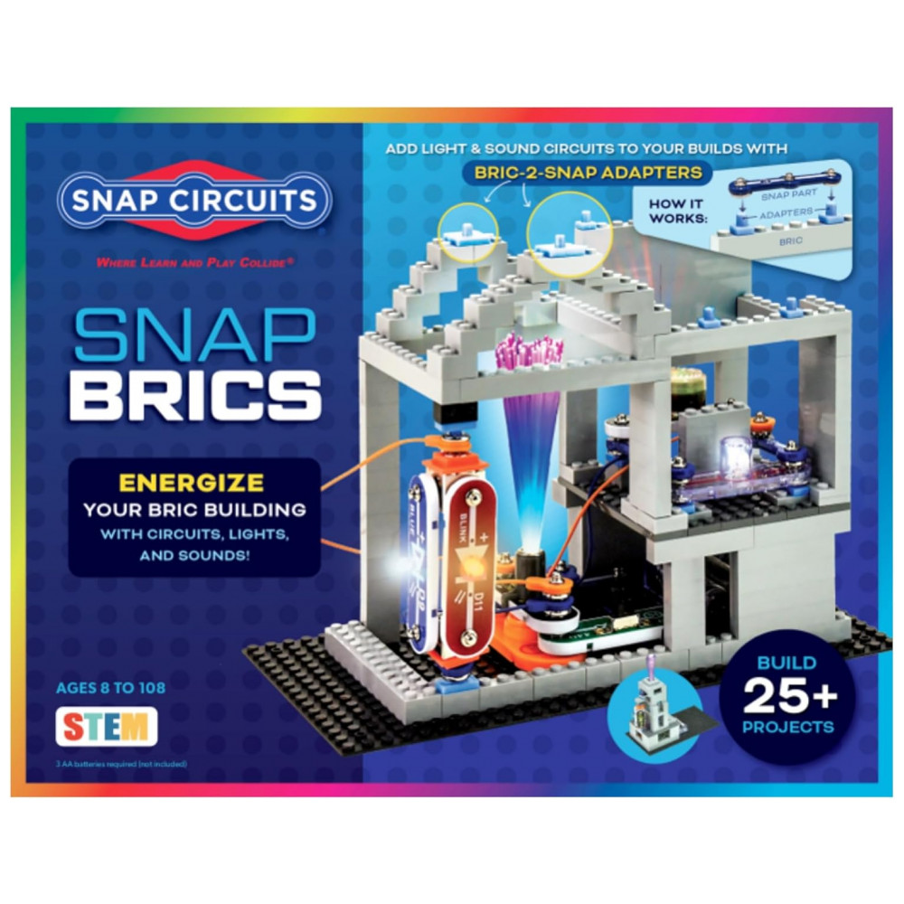 ECTQB56GDNC70B_0-1.jpg - Snap Circuits BRIC: Structures – Kit Educacional de Eletrônica e Construção com Mais de 20 Projetos STEM para Crianças a Partir de 8 Anos