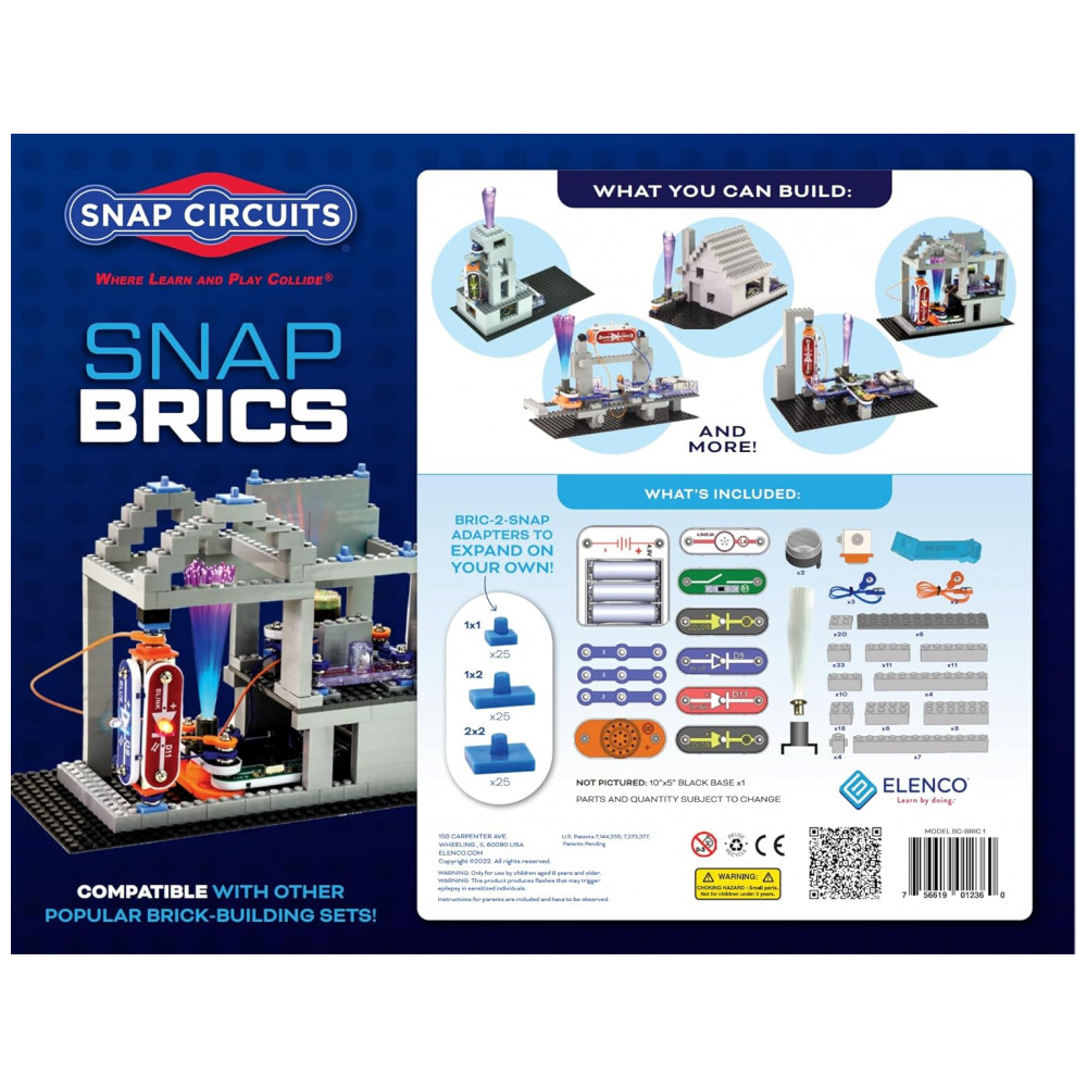 ECTQB56GDNC70B_1-1.jpg - Snap Circuits BRIC: Structures – Kit Educacional de Eletrônica e Construção com Mais de 20 Projetos STEM para Crianças a Partir de 8 Anos