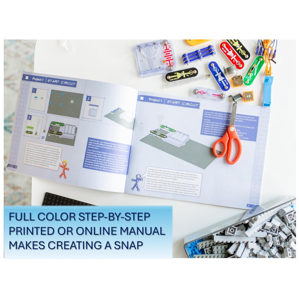 ECTQB56GDNC70B_4-1.jpg - Snap Circuits BRIC: Structures – Kit Educacional de Eletrônica e Construção com Mais de 20 Projetos STEM para Crianças a Partir de 8 Anos