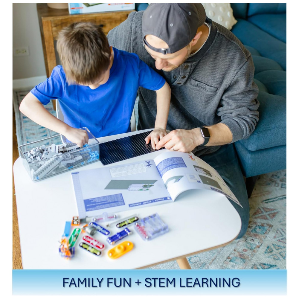 ECTQB56GDNC70B_5-1.jpg - Snap Circuits BRIC: Structures – Kit Educacional de Eletrônica e Construção com Mais de 20 Projetos STEM para Crianças a Partir de 8 Anos