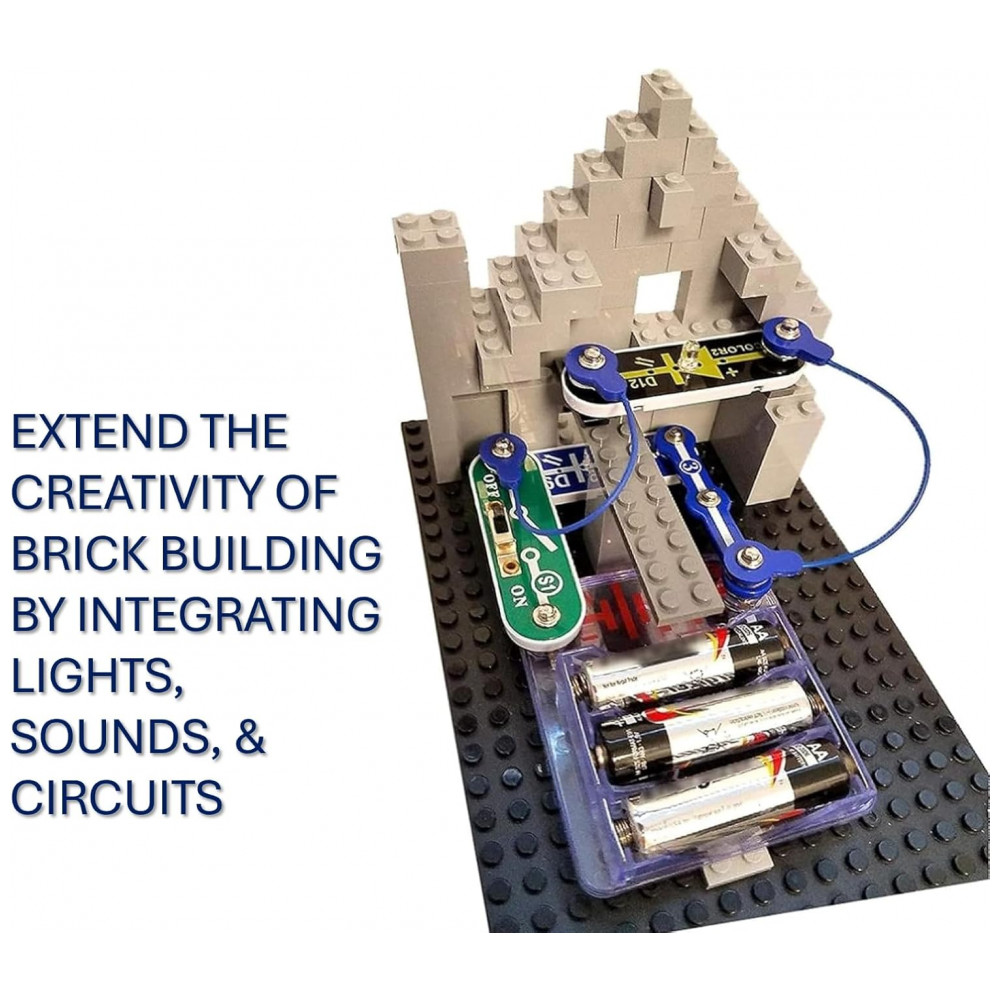 ECTQB56GDNC70B_8-1.jpg - Snap Circuits BRIC: Structures – Kit Educacional de Eletrônica e Construção com Mais de 20 Projetos STEM para Crianças a Partir de 8 Anos