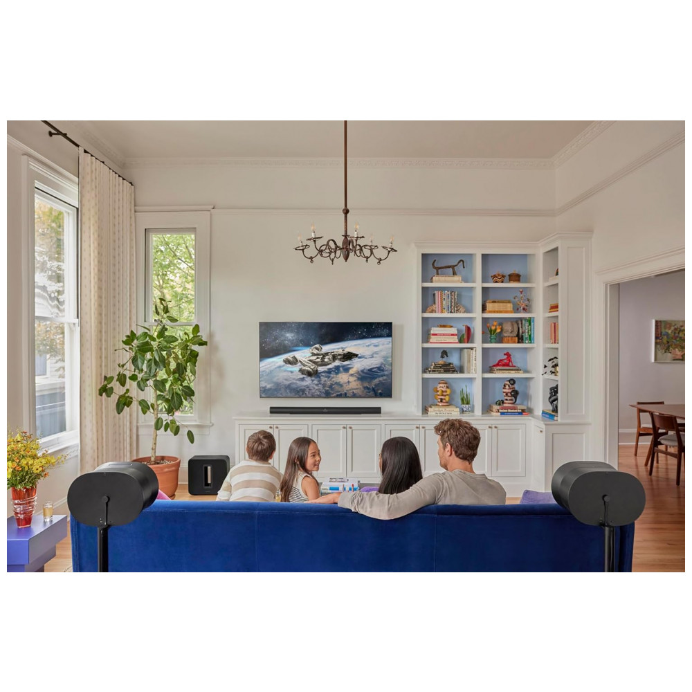 ECTQBBL82KFD0B_8-1.jpg - Sonos Arc Ultra Soundbar Premium com Dolby Atmos 9.1.4, Controle de Voz, Wi-Fi 6, HDMI eARC, Design Curvo e Acabamento Fosco – Preto