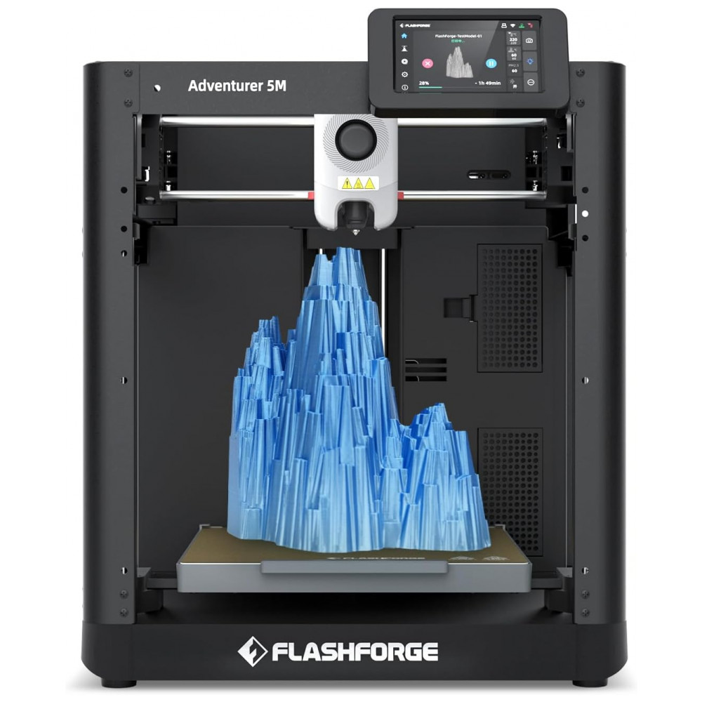 FLASHFORGE Impressora 3D AD5M, CoreXY de Alta Velocidade de 600mm/s com Auto Nivelamento em 1 Clique, Extrusora de Direção Direta de Alta Temperatura,