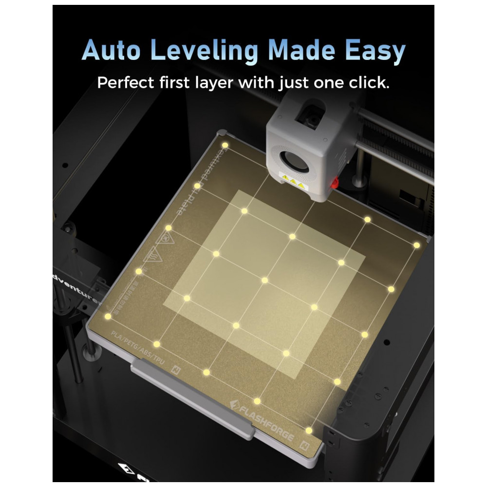 ECTQBD4XS73F0B_2-1.jpg - FLASHFORGE Impressora 3D AD5M, CoreXY de Alta Velocidade de 600mm/s com Auto Nivelamento em 1 Clique, Extrusora de Direção Direta de Alta Temperatura,