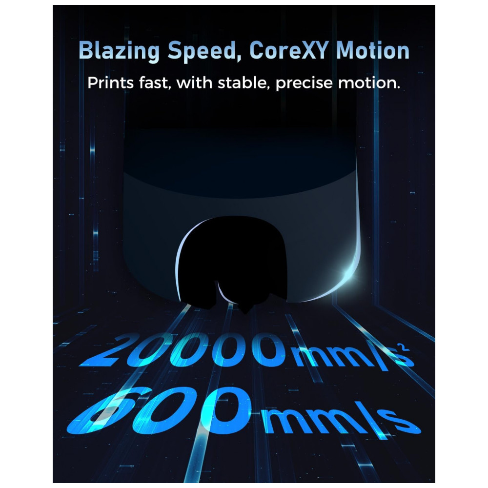 ECTQBD4XS73F0B_3-1.jpg - FLASHFORGE Impressora 3D AD5M, CoreXY de Alta Velocidade de 600mm/s com Auto Nivelamento em 1 Clique, Extrusora de Direção Direta de Alta Temperatura,