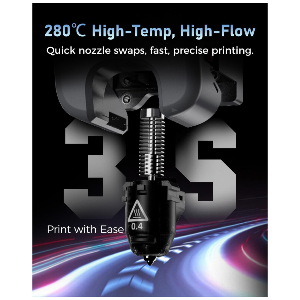 ECTQBD4XS73F0B_4-1.jpg - FLASHFORGE Impressora 3D AD5M, CoreXY de Alta Velocidade de 600mm/s com Auto Nivelamento em 1 Clique, Extrusora de Direção Direta de Alta Temperatura,