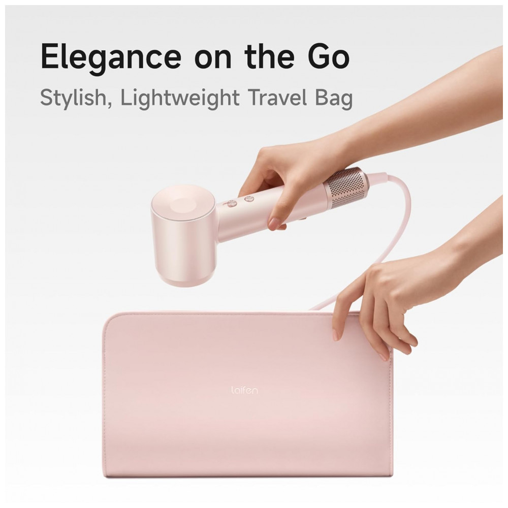 ECTQBPY4QYCF0B_6-1.jpg - Secador de Cabelo de Alta Velocidade Laifen Premium LoveBound Box, Profissional com Íons, Leve e Silencioso, 360° de Anexo Magnético, Suporte de Pared