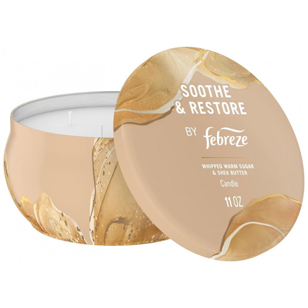 Vela Perfumada Febreze, Fragrância Soothe Restore, 11 oz 4 Pavios, Embalagem Individual