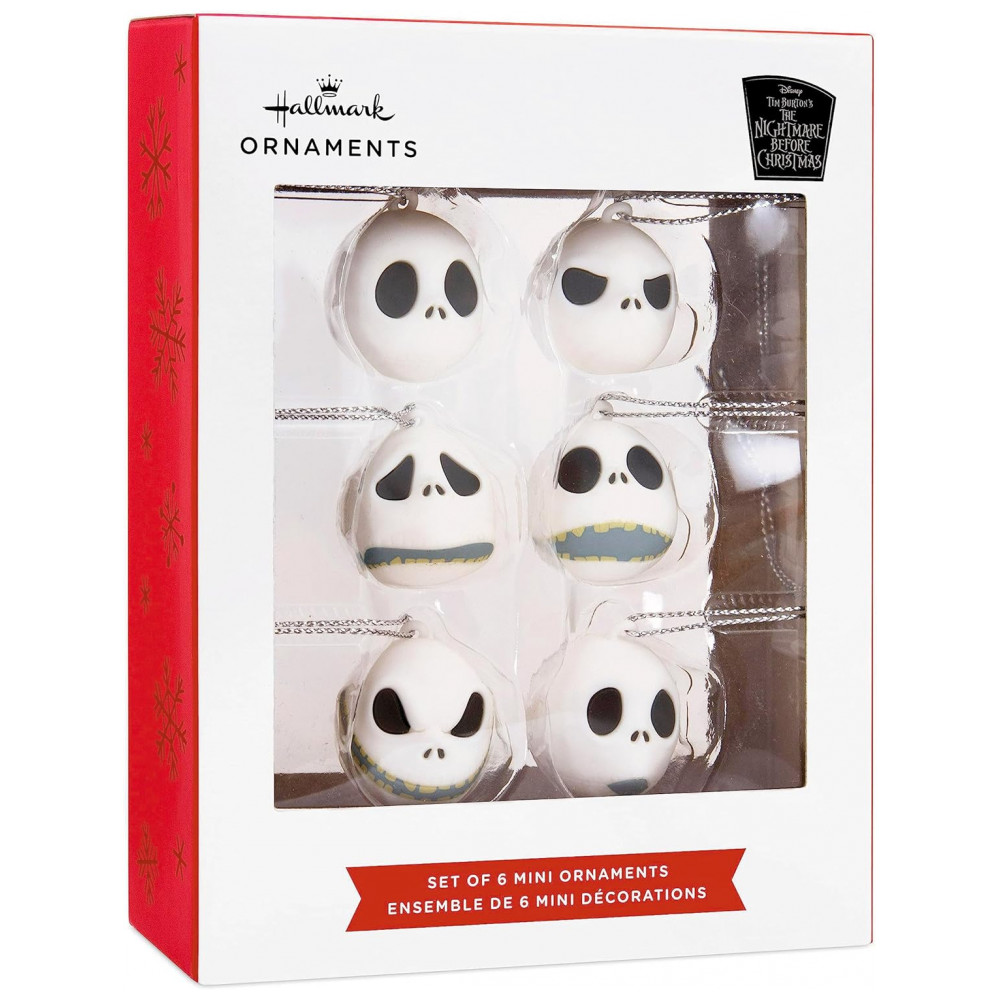 ECTQBWDS7TY90B_2-1.jpg - Conjunto de 6 Mini Enfeites Hallmark Keepsake Disney Tim Burton O Estranho Mundo de Jack- Plástico Resistente, 3,2x5,7x3,8 cm cada