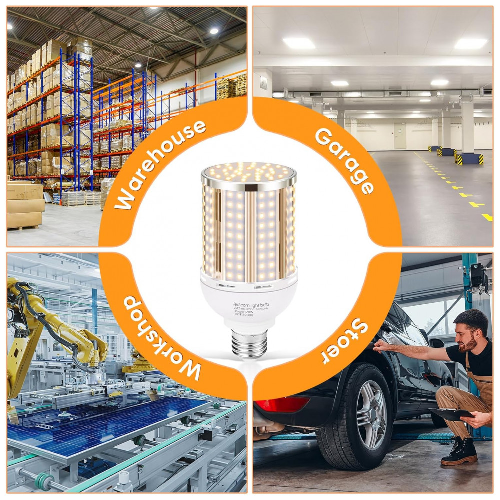 ECTQBXYCTC9D0B_5-1.jpg - Pacote com 2 Lâmpadas de Milho LED 70W Equivalente a 700 Watts Base Média/Grande E26/E39 3000K Branco Quente 8.800LM para AmbientesXYCN