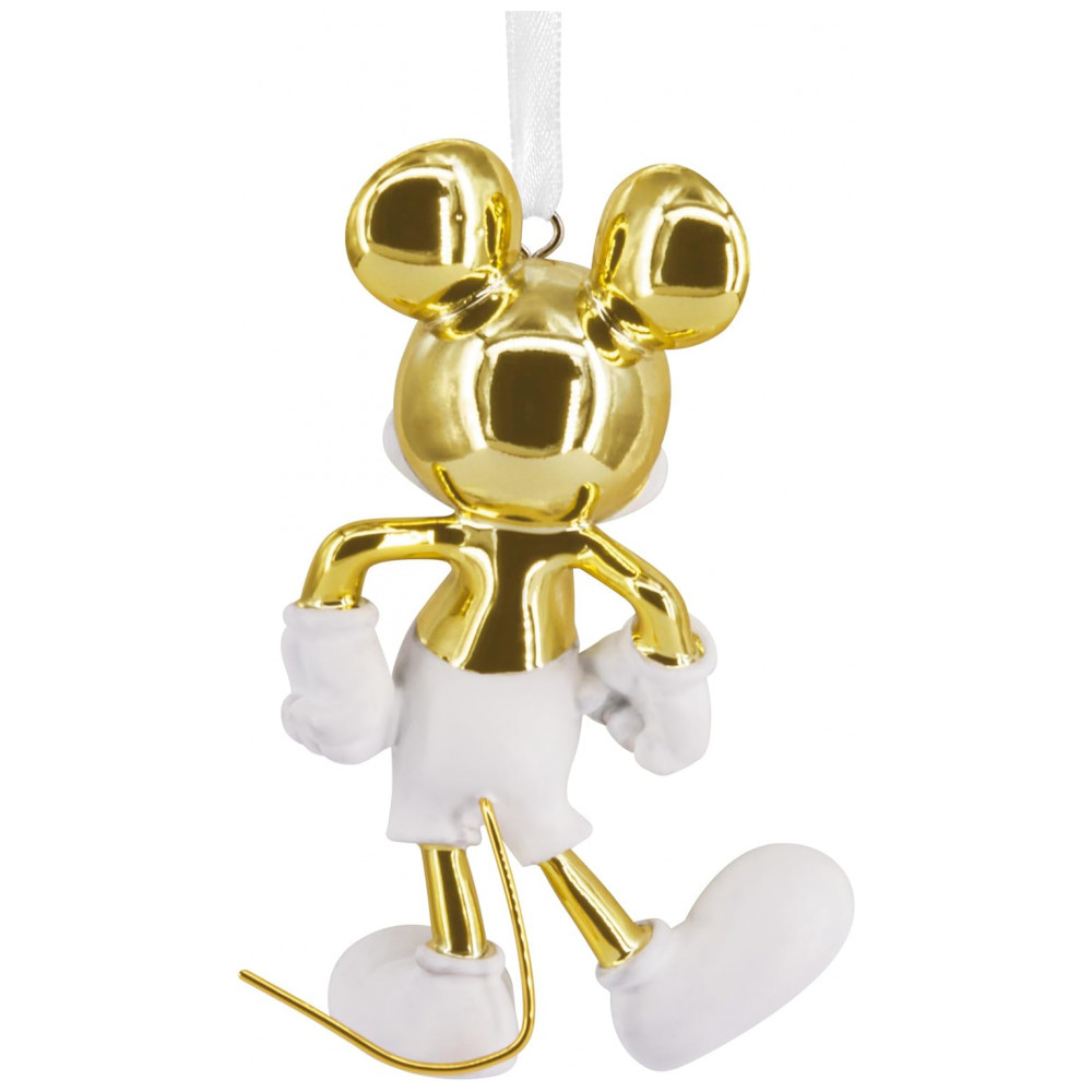 ECTQC2G63MQD0B_5-1.jpg - Enfeite Natalino Hallmark Signature 2025 Disney Mickey Mouse Branco e Dourado, Cerâmica, 5,7 x 8,3 x 3,2cm