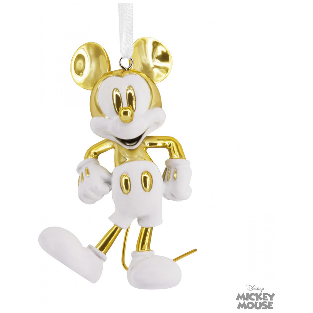 ECTQC2G63MQD0B_7-1.jpg - Enfeite Natalino Hallmark Signature 2025 Disney Mickey Mouse Branco e Dourado, Cerâmica, 5,7 x 8,3 x 3,2cm