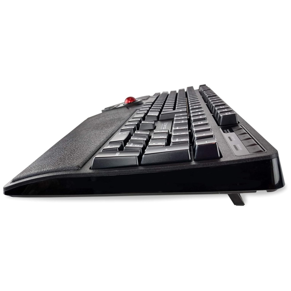 ECTQC37RF3Y70B_2-1.jpg - Teclado Ergonômico Sem Fio Recarregável Reduz a Tensão das Mãos com Controle de Polegar ELECOM TK TB01UMBK Preto