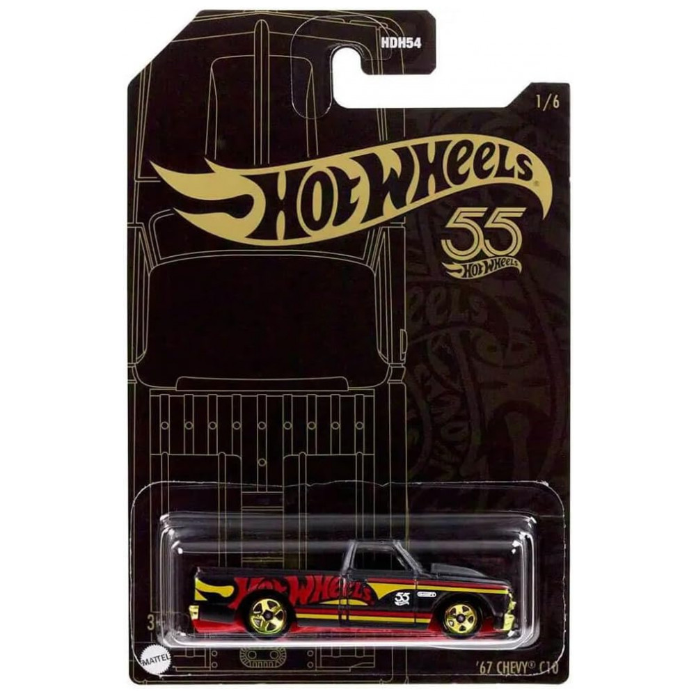 ECTQC8HRYXDC0B_0-1.jpg - Miniatura Hot Wheels Chevy C10 1967 Pérola Chrome 1:64 Mattel Metal 7g 3" Veículo Colecionável Infantil Edição 2023