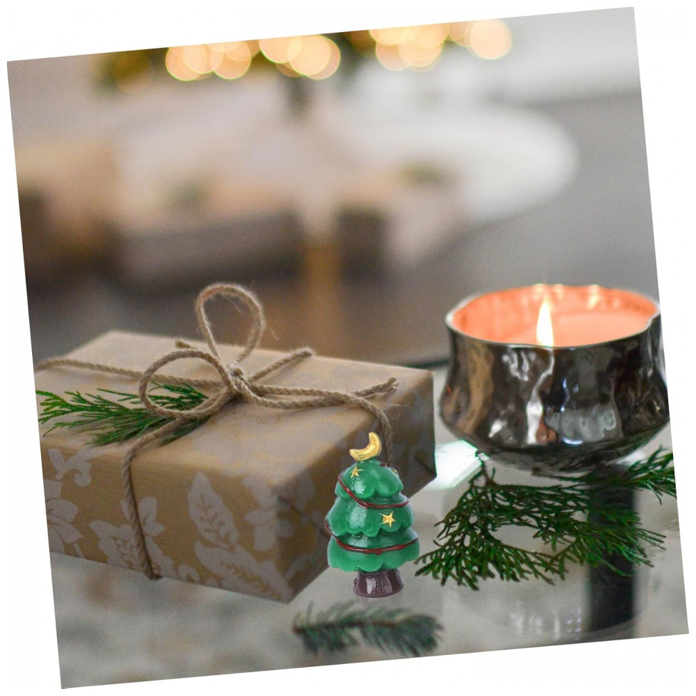 ECTQCD3M7HK90B_6-1.jpg - Decoração de Mini Cenário de Neve Happyyami com 7 Peças para o Natal: Miniatura de Papai Noel, Árvore, Boneco de Neve e Rena