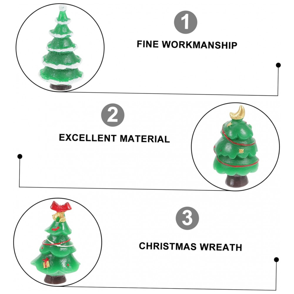 ECTQCD3M7HK90B_7-1.jpg - Decoração de Mini Cenário de Neve Happyyami com 7 Peças para o Natal: Miniatura de Papai Noel, Árvore, Boneco de Neve e Rena